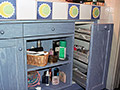 arredo bagno su misura-in rovere decapato azzurro